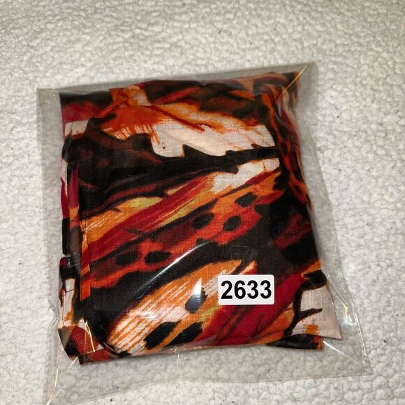 Chicos Linen Red Orange Black Tropical Floral Button Down Size 0 (Small) BUTTON - Picture 13 of 13